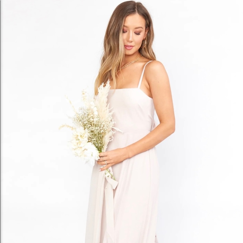 Show Me Your Mumu - Lauren Tie Maxi Dress - Show Me the Ring Crisp